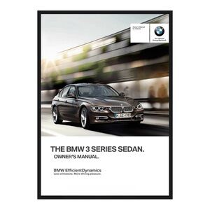 BMW 2015 BMW 3 SERIES SEDAN OWNERS MANUAL BOOK - PRE-OWNED